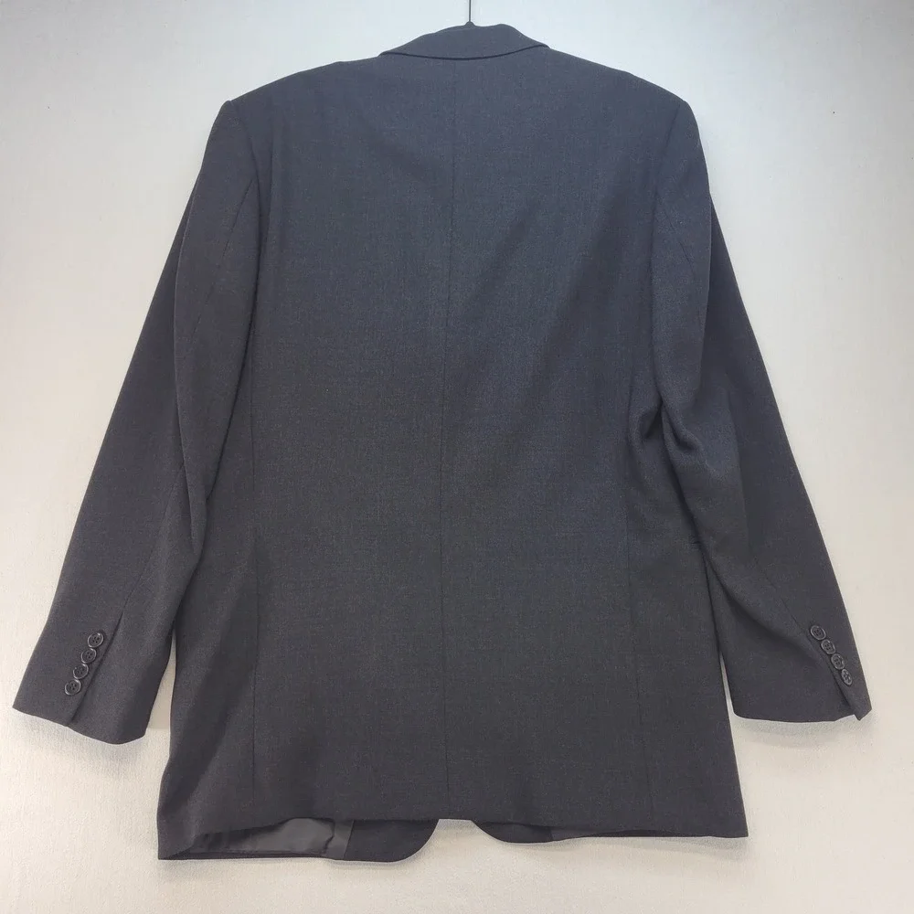 Hugo Boss Blazer Mens 42R Gray Einstein Sigma Virgin Wool Saks Fifth Avenue